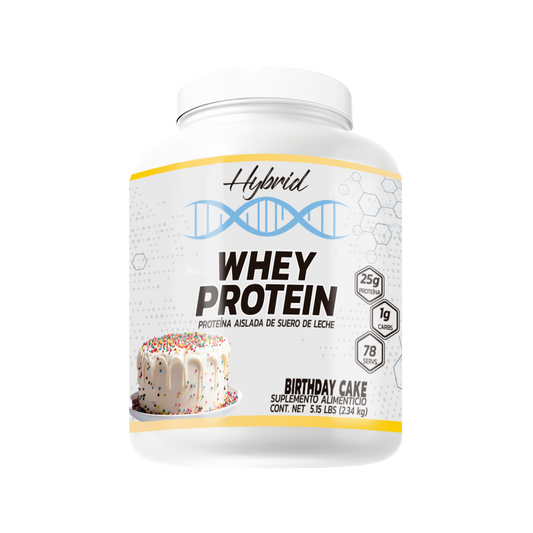WHEY PROTEIN 5LB HYBRID sabor birthday cake