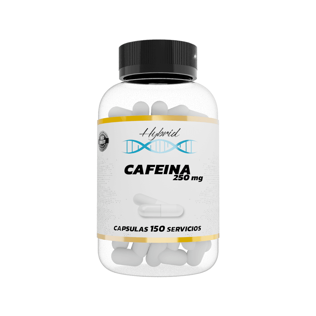 Cafeína Pura 250mg 150 Servicios - Sin Sabor