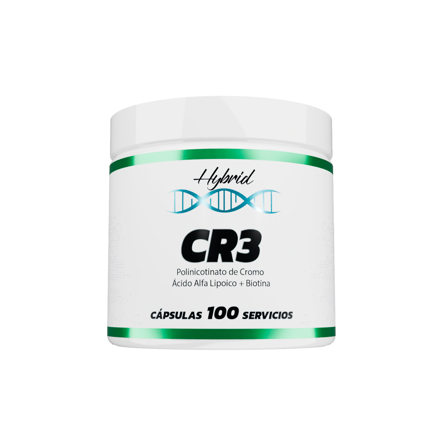 CR3 HYBRID Picolinato de Cromo + Ácido Alfa Lipoico | 100 Servicios