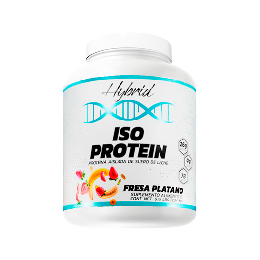 ISO PROTEIN 5LB HYBRID sabor fresa platano