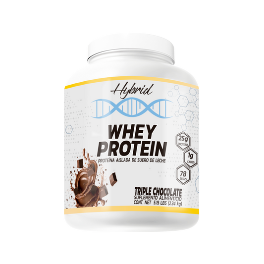 WHEY PROTEIN 5LB HYBRID sabor triple chocolate